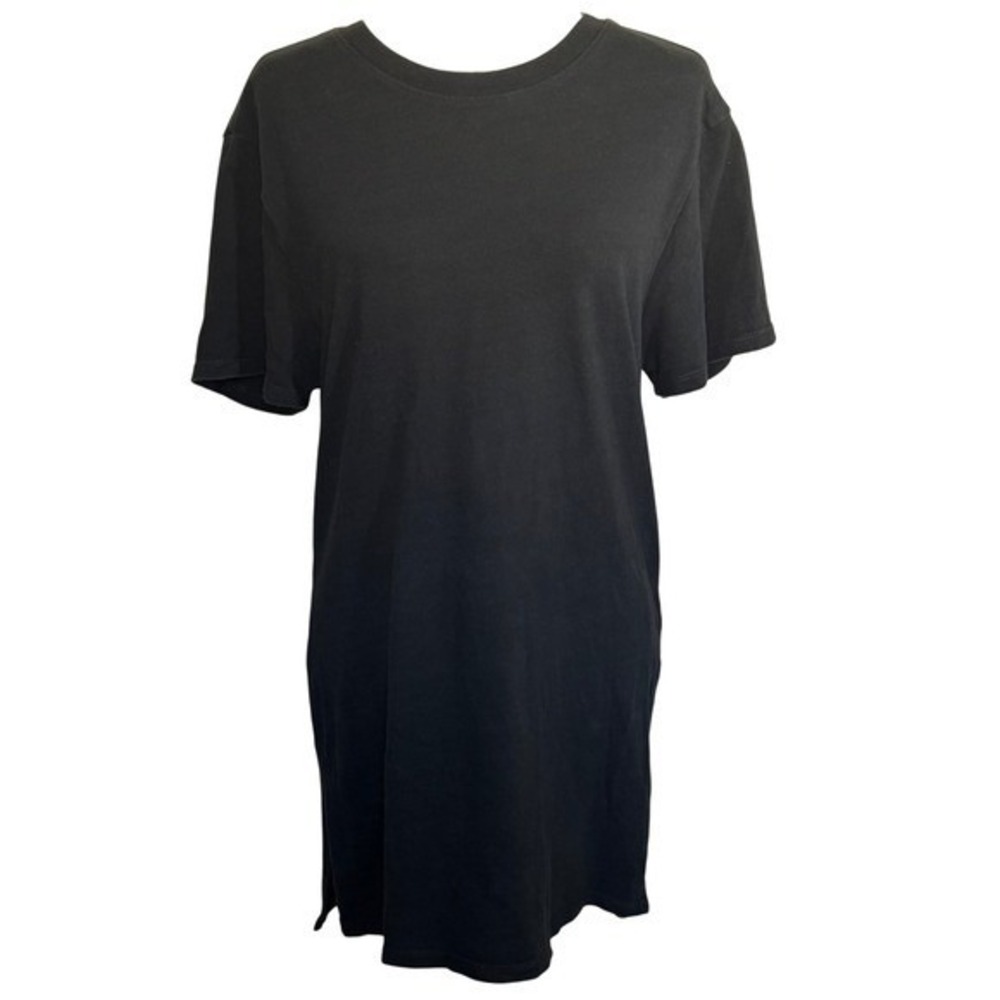 Fear of God Essentials Black Cotton T Shirt Dress FOG Relaxed Fit Casual Size S